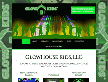 Tablet Screenshot of glowhousekids.com